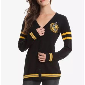 Harry Potter Hufflepuff Black Cardigan